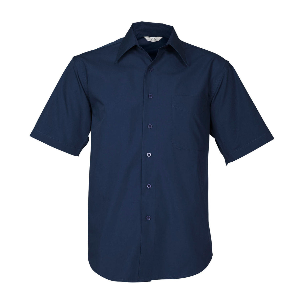 Biz Metro Mens Short Sleeve Shirt SH715 in Navy