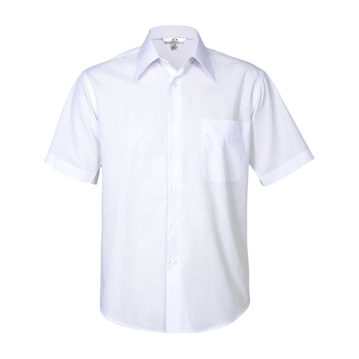 Biz Metro Mens Short Sleeve Shirt SH715 in White