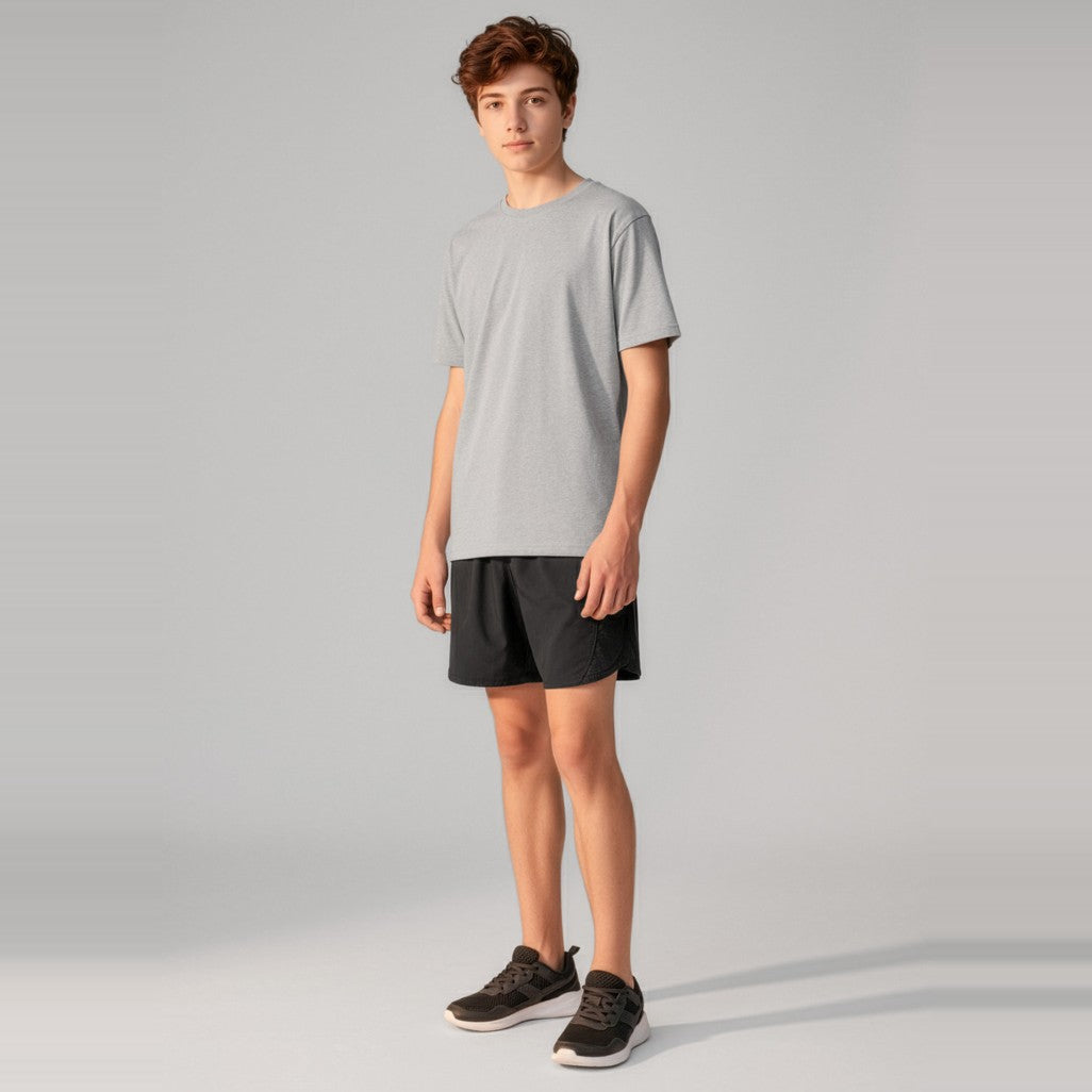 Biz Tactic Kids Short ST511K, worn by model