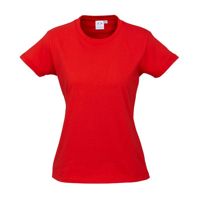 Biz Womens Ice Tee T10022 in Red