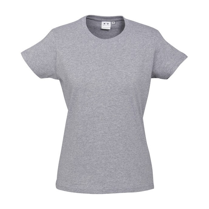 Biz Womens Ice Tee T10022 in Grey Marle