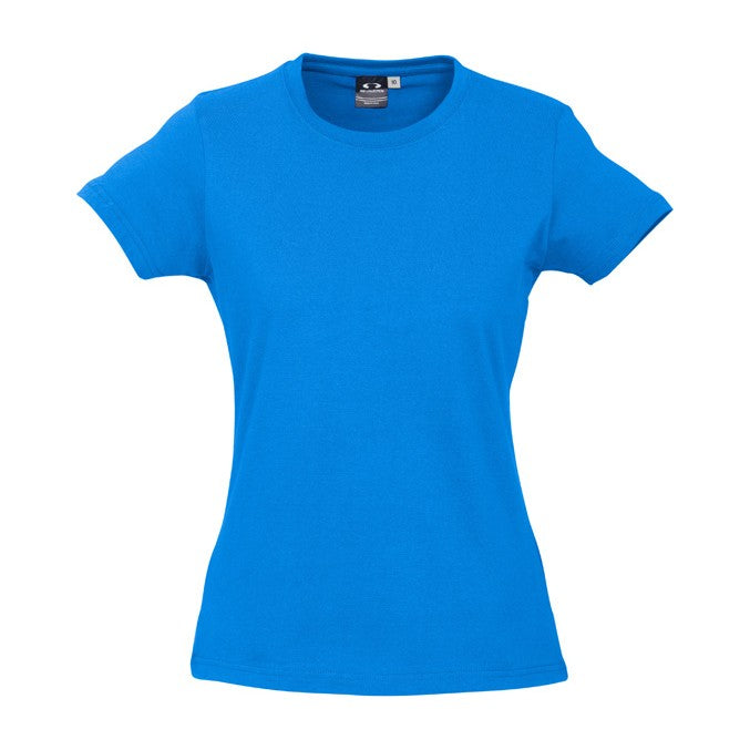 Biz Womens Ice Tee T10022 in Neon Cyan