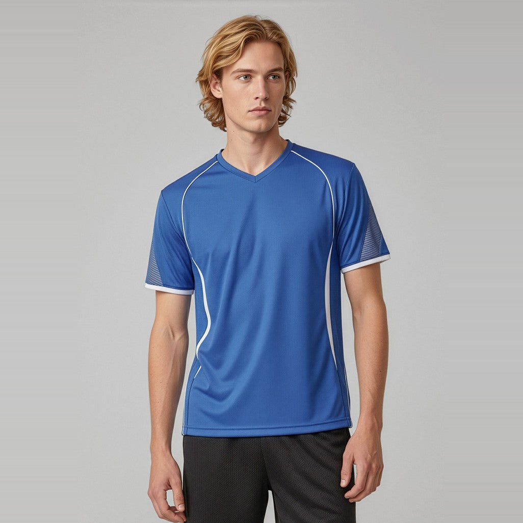 Biz Razor Mens Short Sleeve Tee T406MS, worn by model