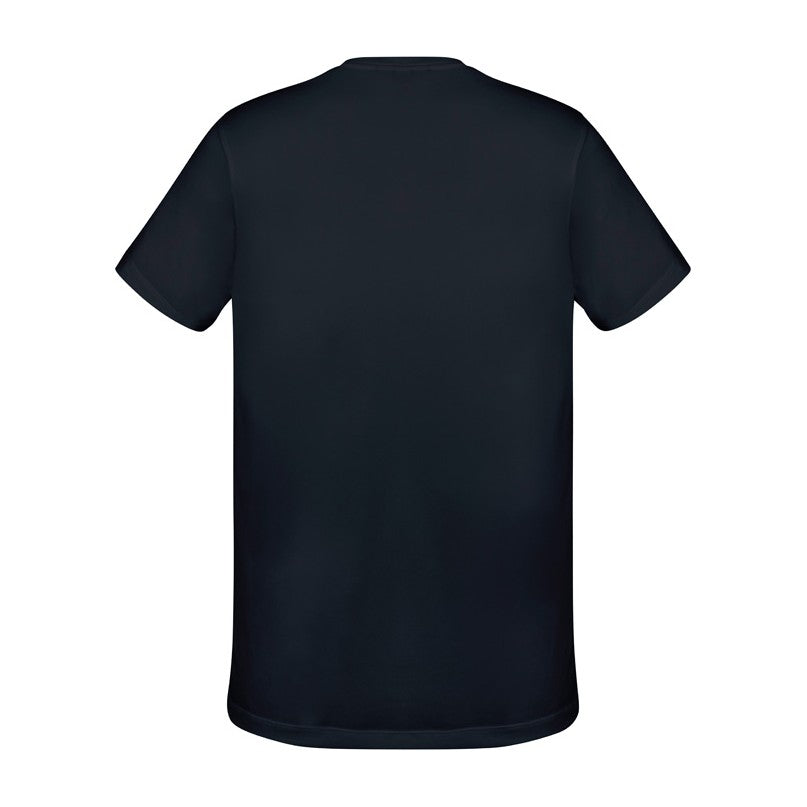 Biz Aero Mens Short Sleeve Tee T800MS in Solid Black, view 2
