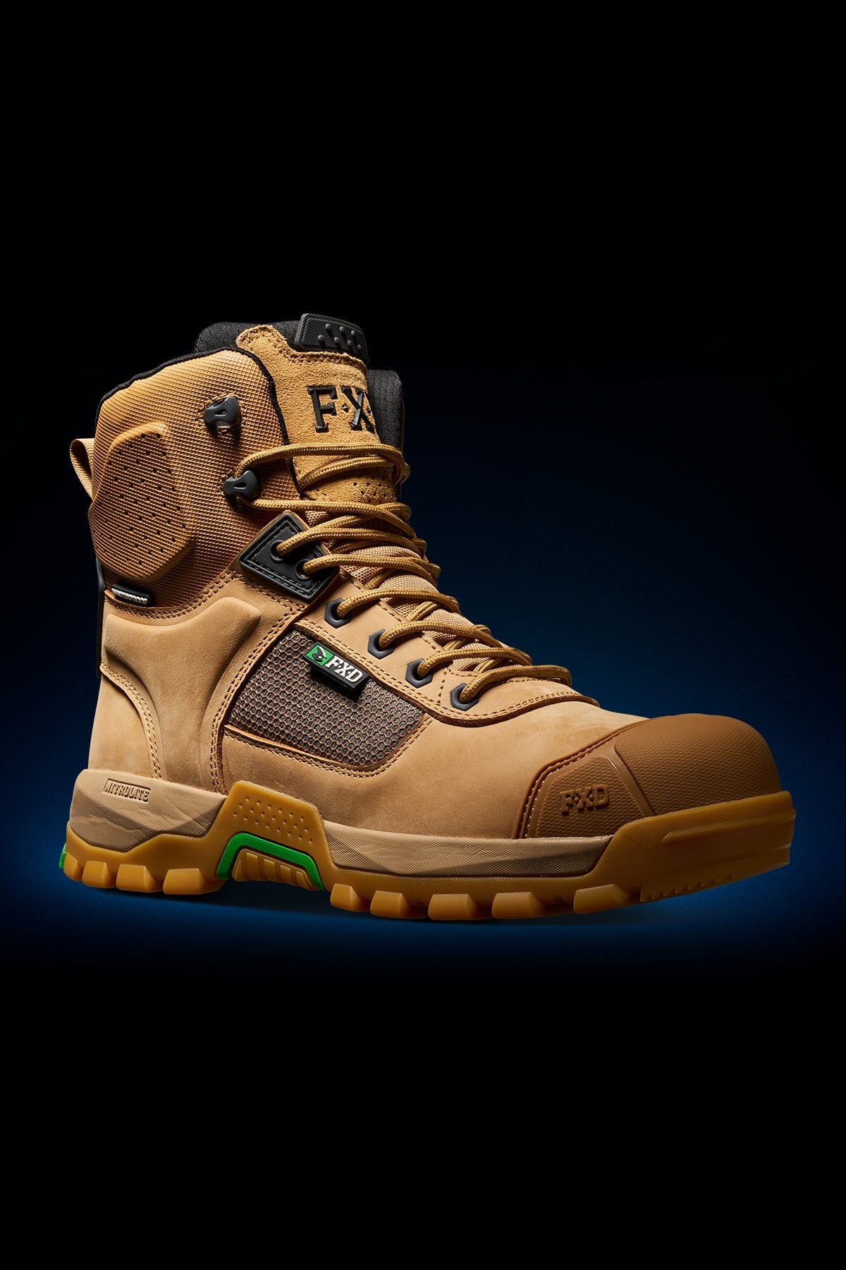 FXD WB-1WP Waterproof Nitrolite Work Boot in Wheat, view 3