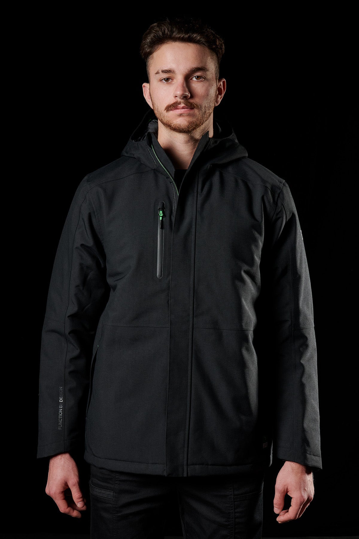 FXD WO-1 Insulated Waterproof Work Jacket in Black