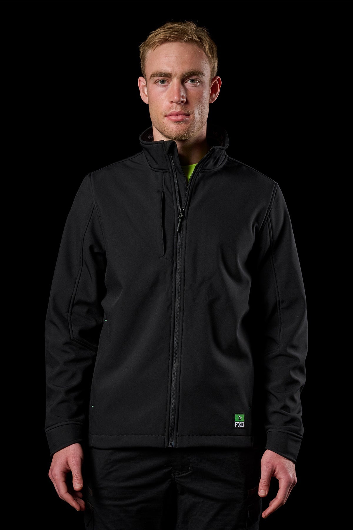 FXD WO-3 Soft Shell Work Jacket in Black