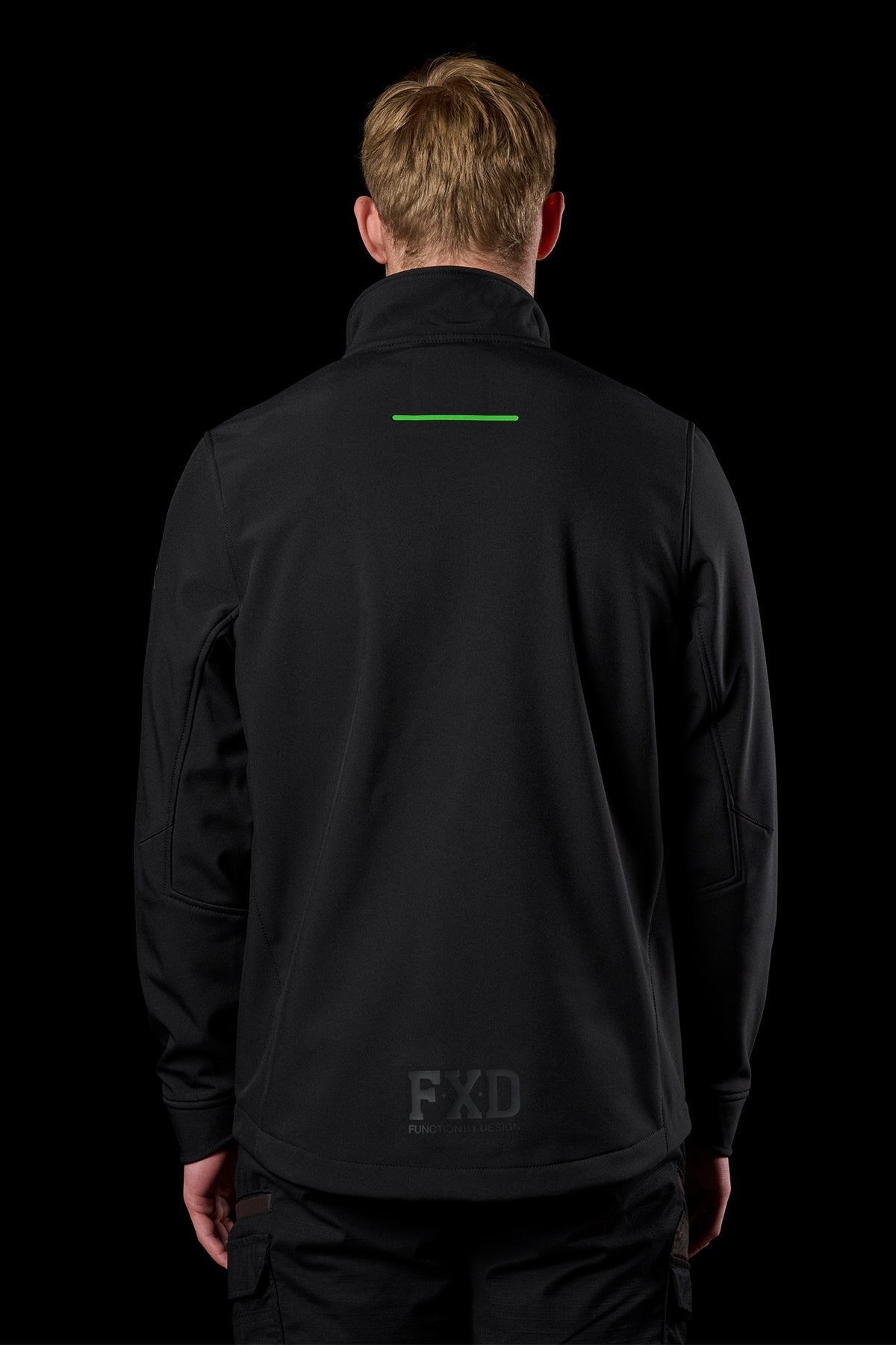 FXD WO-3 Soft Shell Work Jacket in Black, view 4