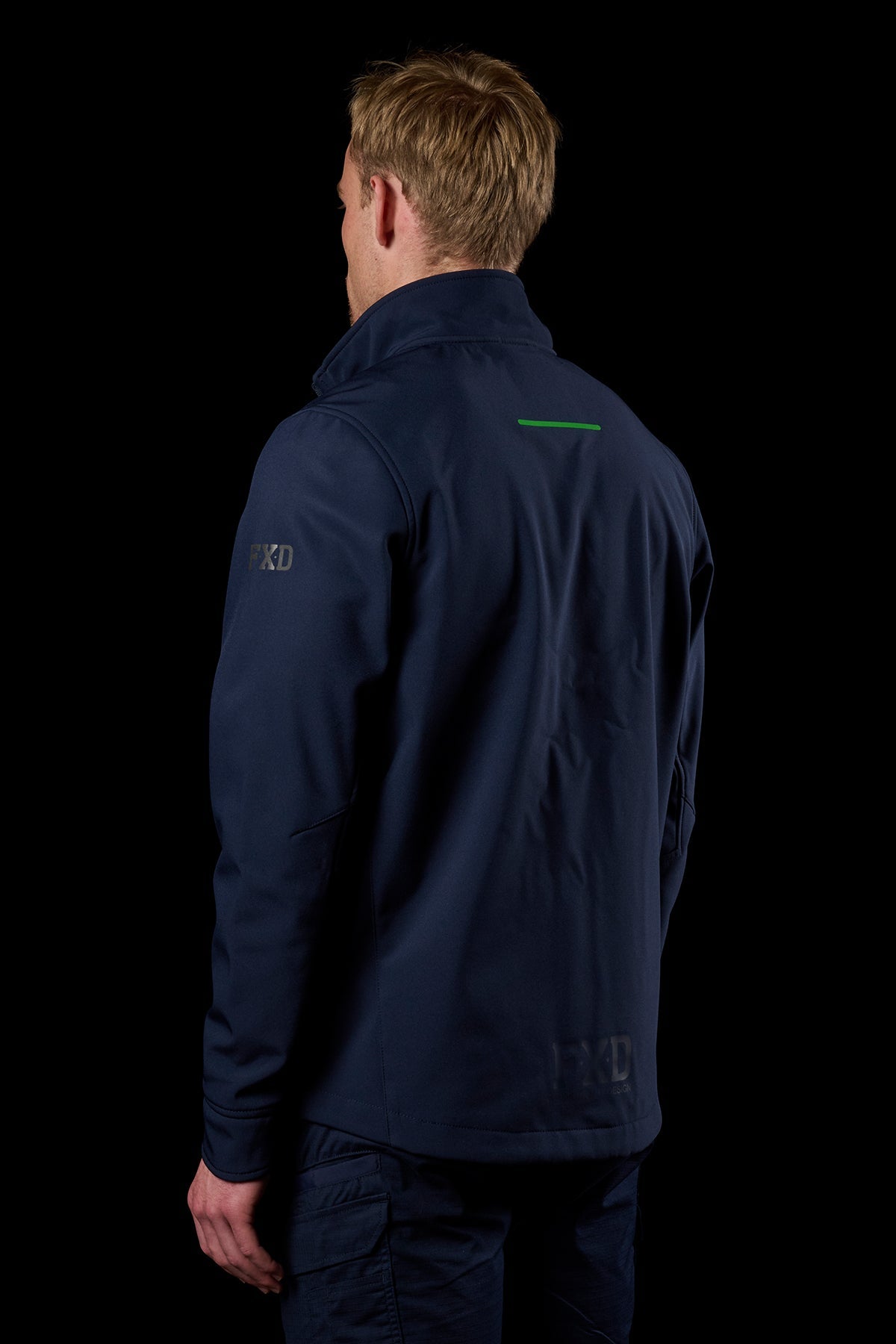 FXD WO-3 Soft Shell Work Jacket in Navy, view 3