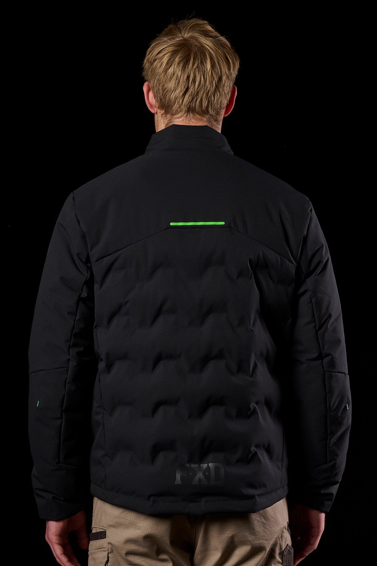FXD WO-5 Insulated Puffer Work Jacket in Black, view 3