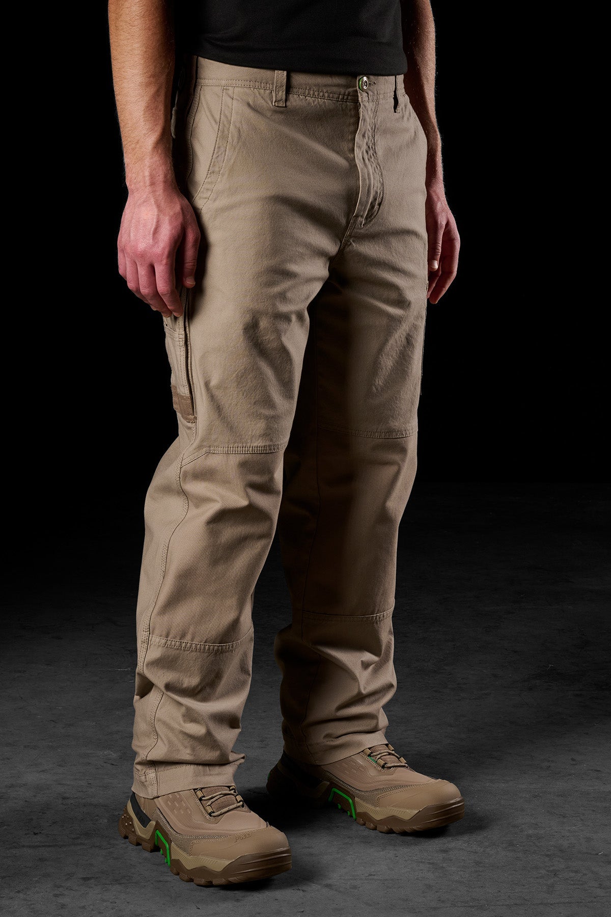 FXD WP-3L Loose Fit Stretch Work Pant in Khaki, view 3