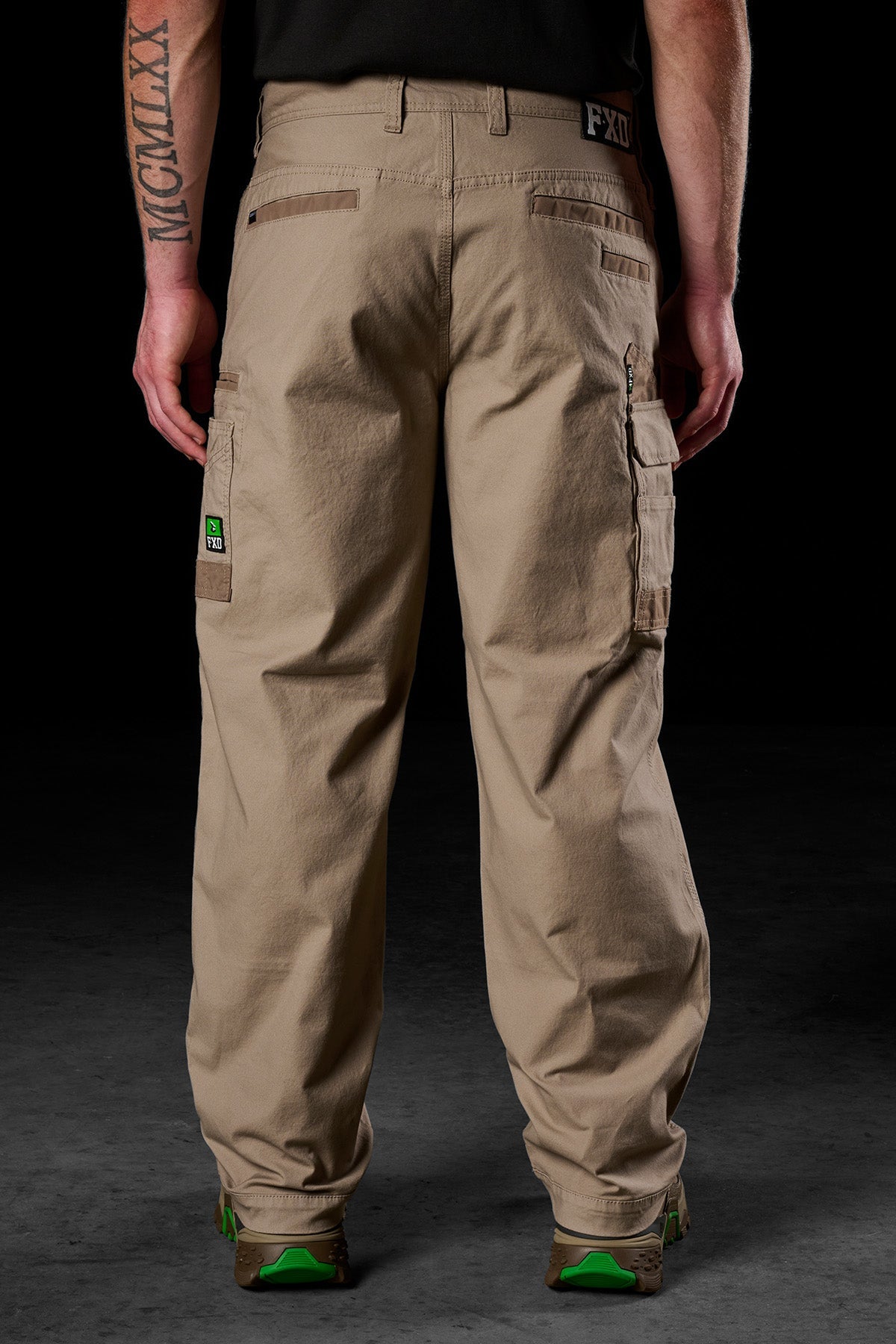 FXD WP-3L Loose Fit Stretch Work Pant in Khaki, view 4