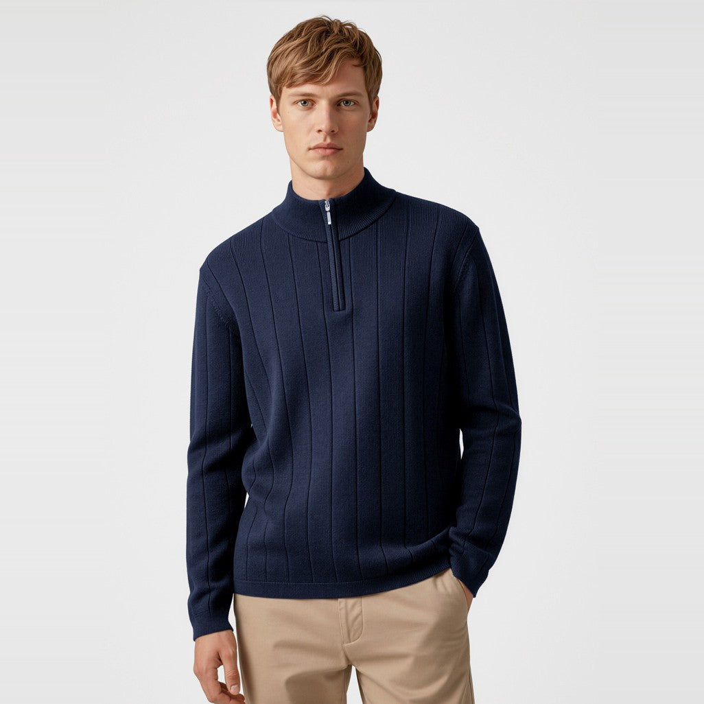 Biz 80/20 Mens Wool Pullover WP10310, worn by model
