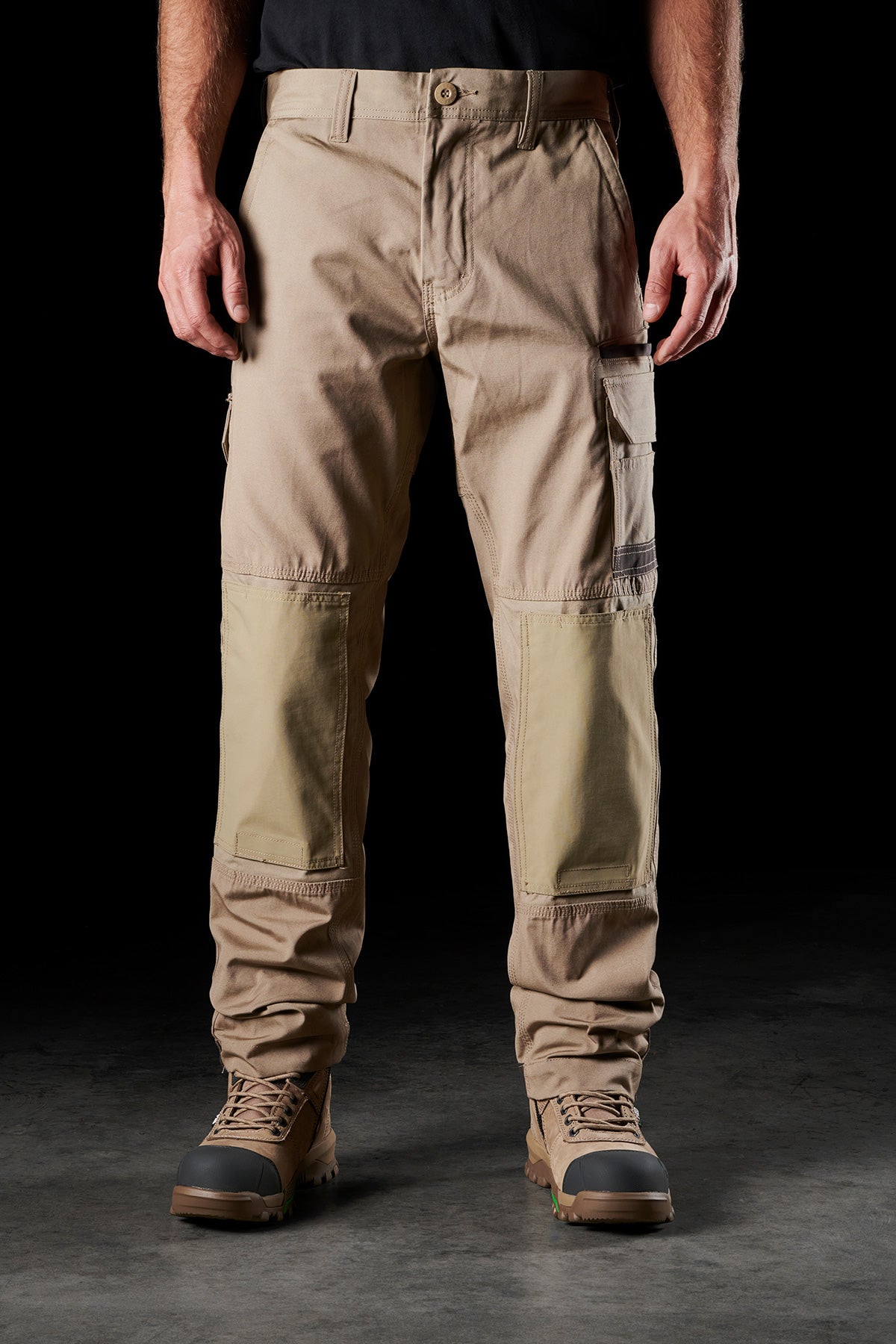 FXD WP-1 Stretch Canvas Work Pant in Khaki, view 2
