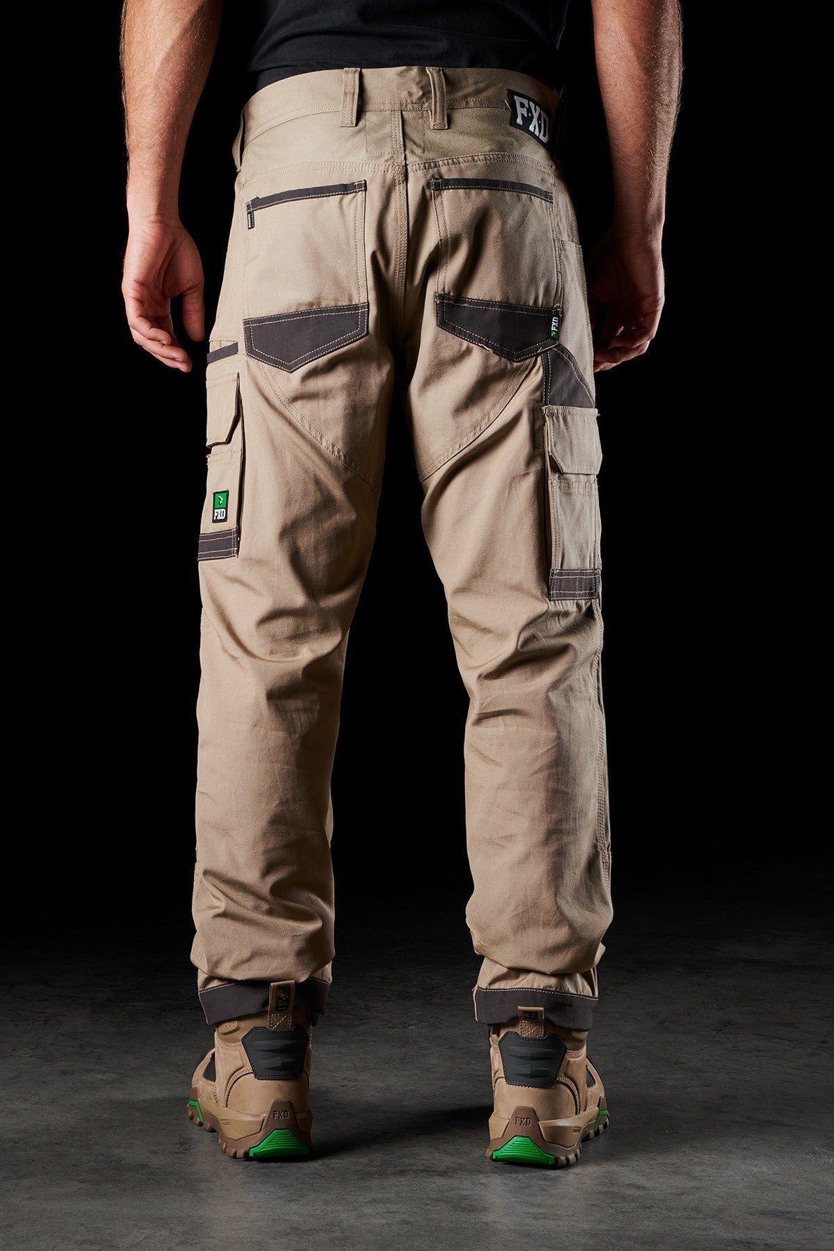 FXD WP-1 Stretch Canvas Work Pant in Khaki, view 4