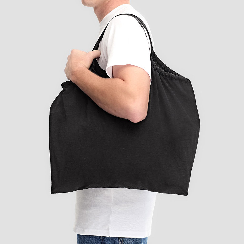 GOODMATES Nylon Shopper X9003U in Black, view 3