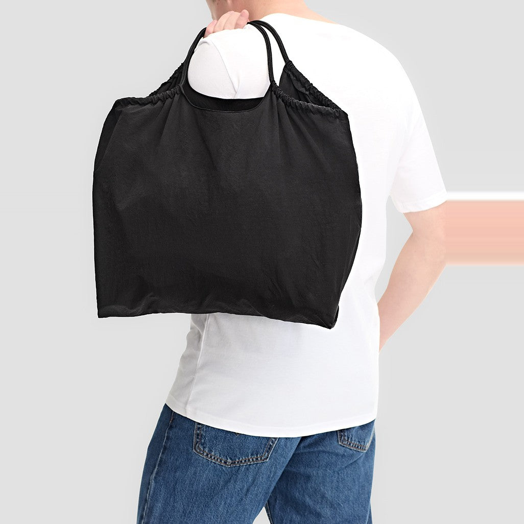 GOODMATES Nylon Shopper X9003U in Black, view 4