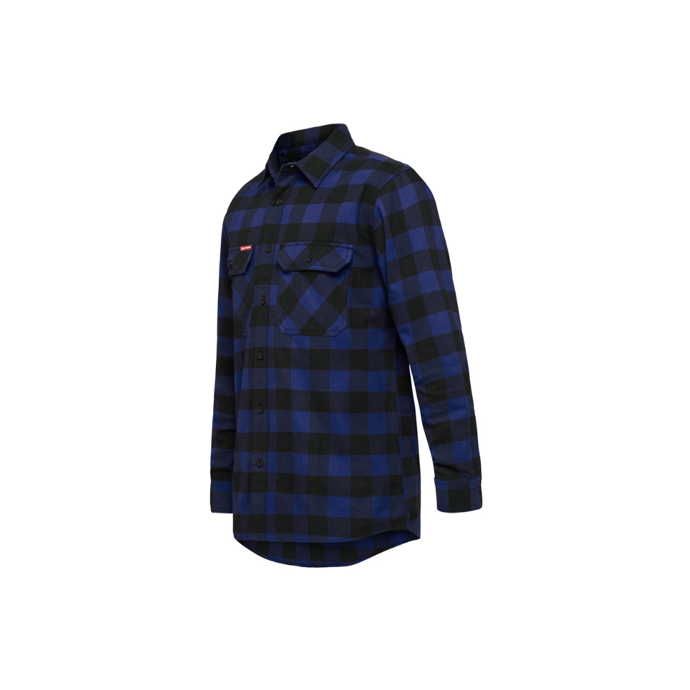 Hard Yakka Long Sleeve Check Flannel Cotton Work Shirt Y07295