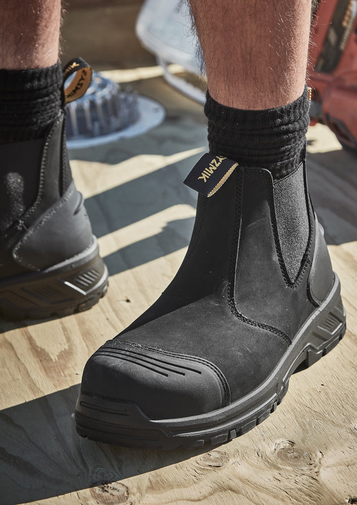UltraFort ESG Elastic Side Gusset Boot - Toe Guard - Black Nubuck