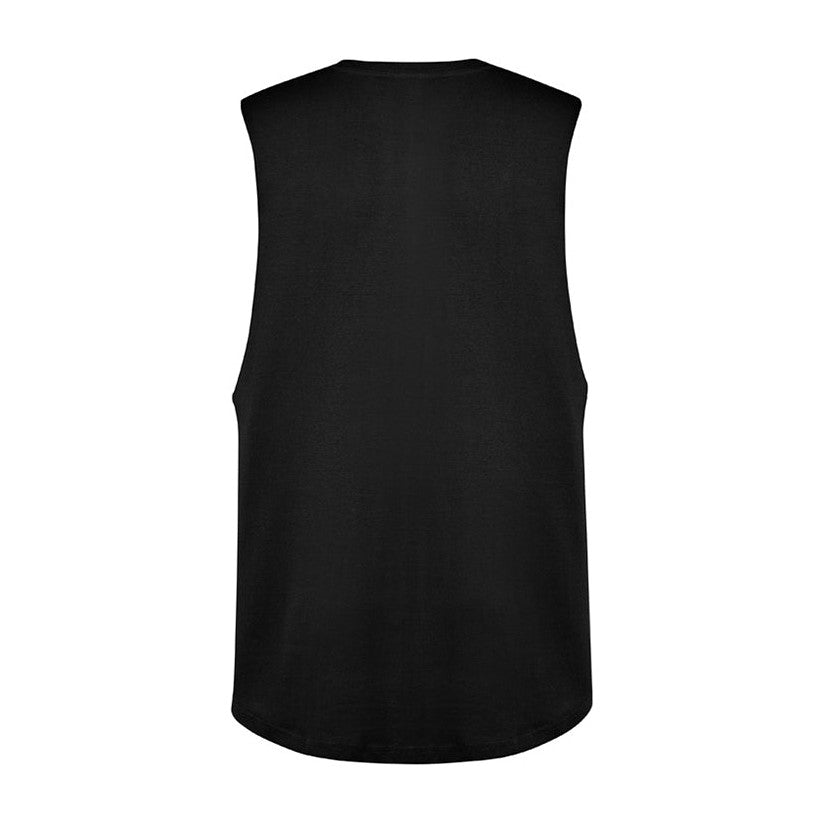 Syzmik Mens Streetworx Sleeveless Tee ZH137 in Black
