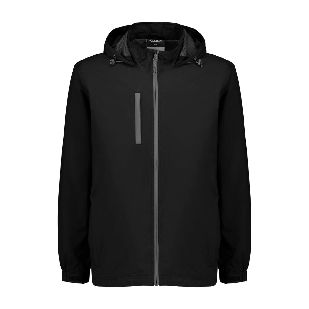 Syzmik Unisex Super Light Packable Rain Jacket ZJ260 in Black