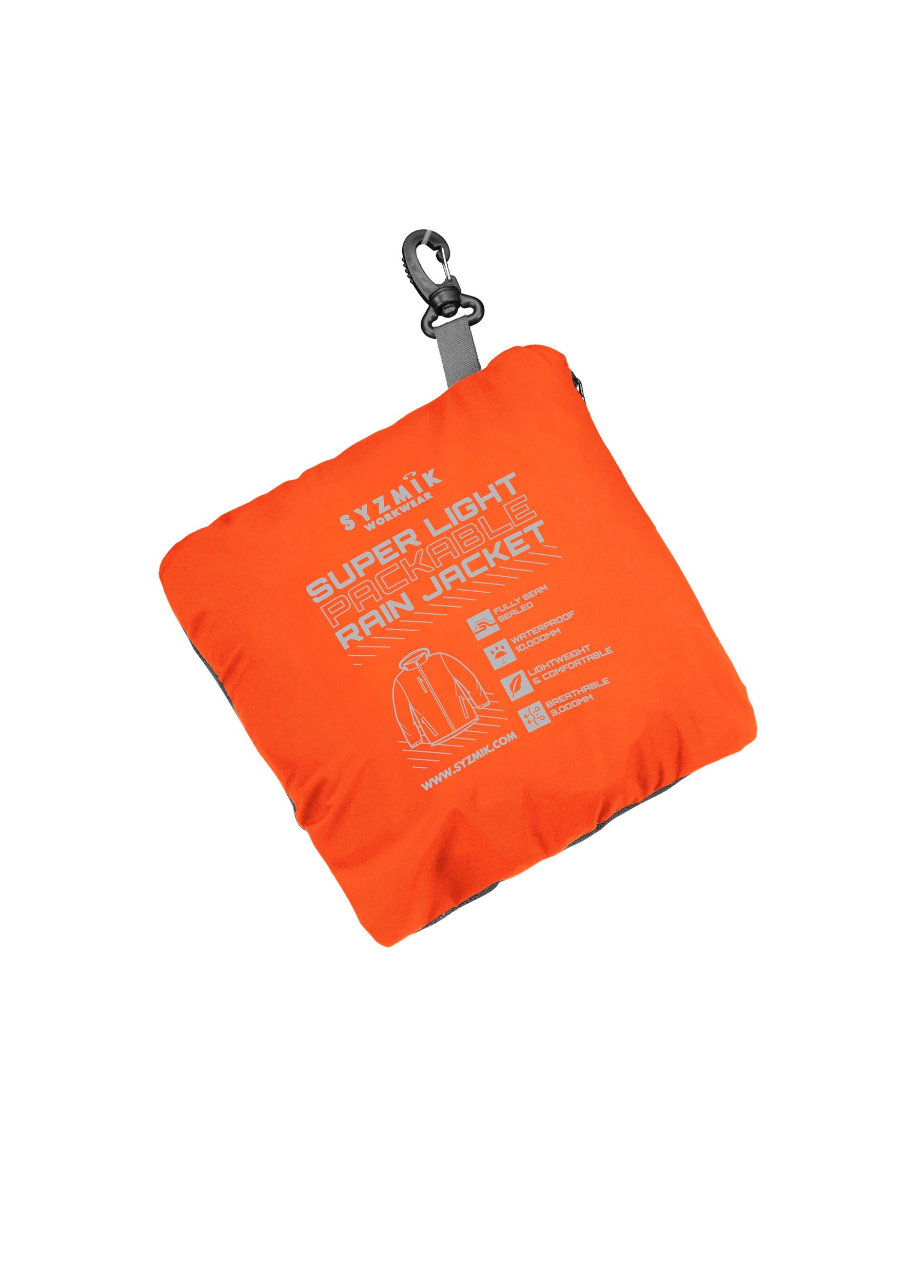 Syzmik Unisex Super Light Packable Rain Jacket ZJ260
