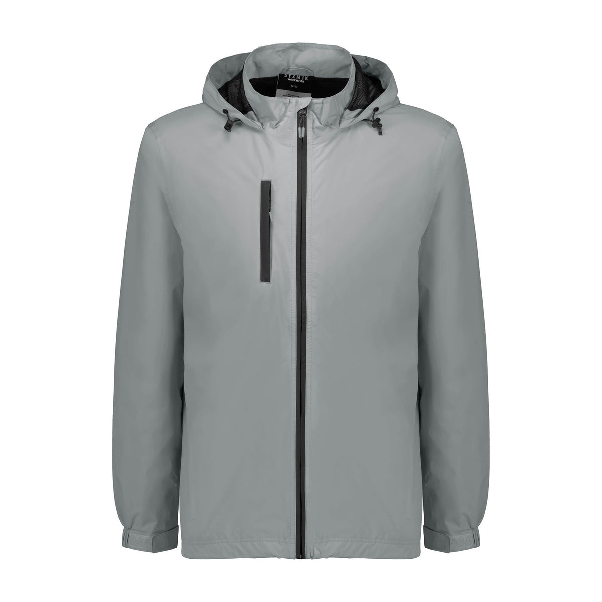 Syzmik Unisex Super Light Packable Rain Jacket ZJ260 in Silver