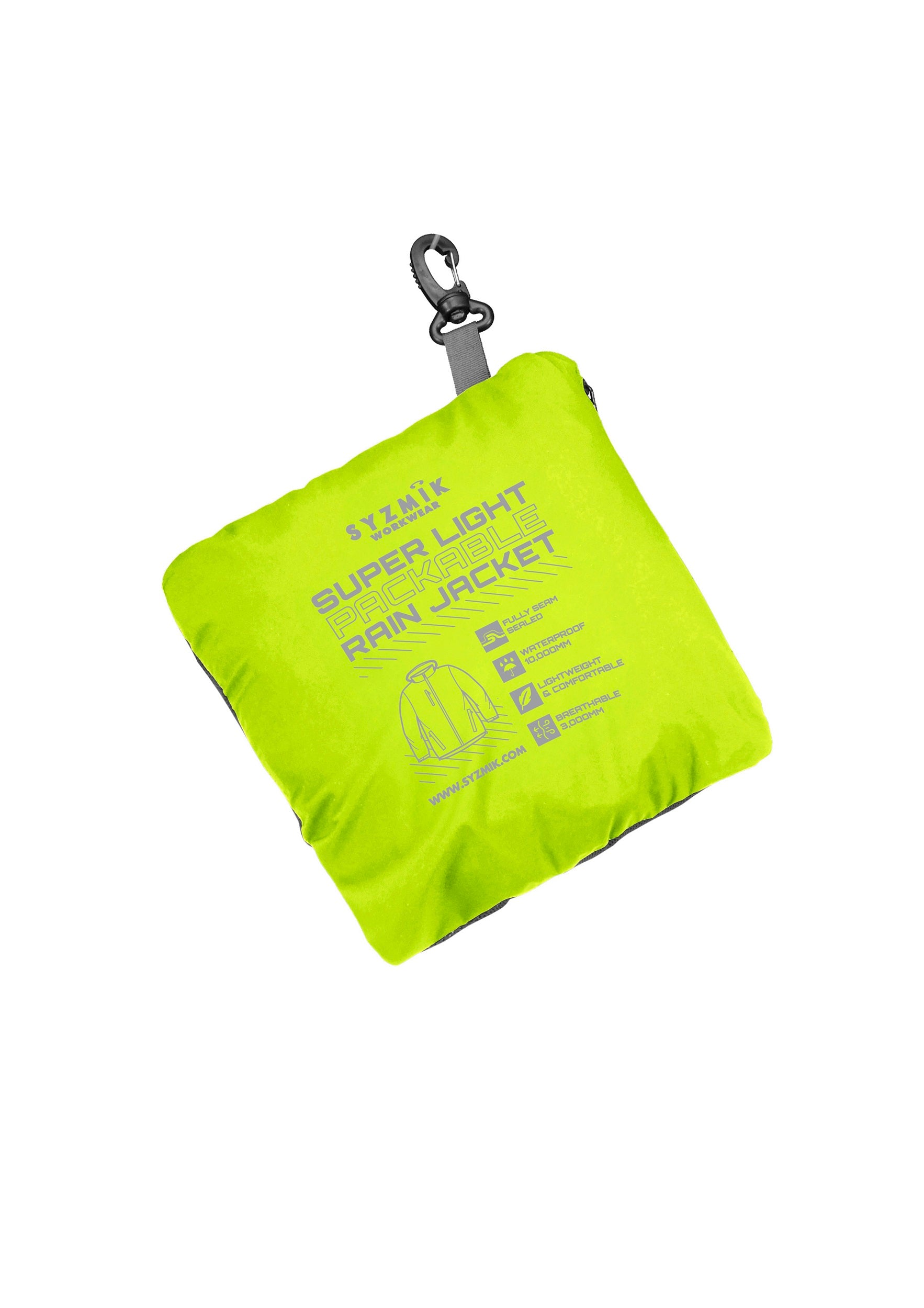 Syzmik Unisex Super Light Packable Rain Jacket ZJ260
