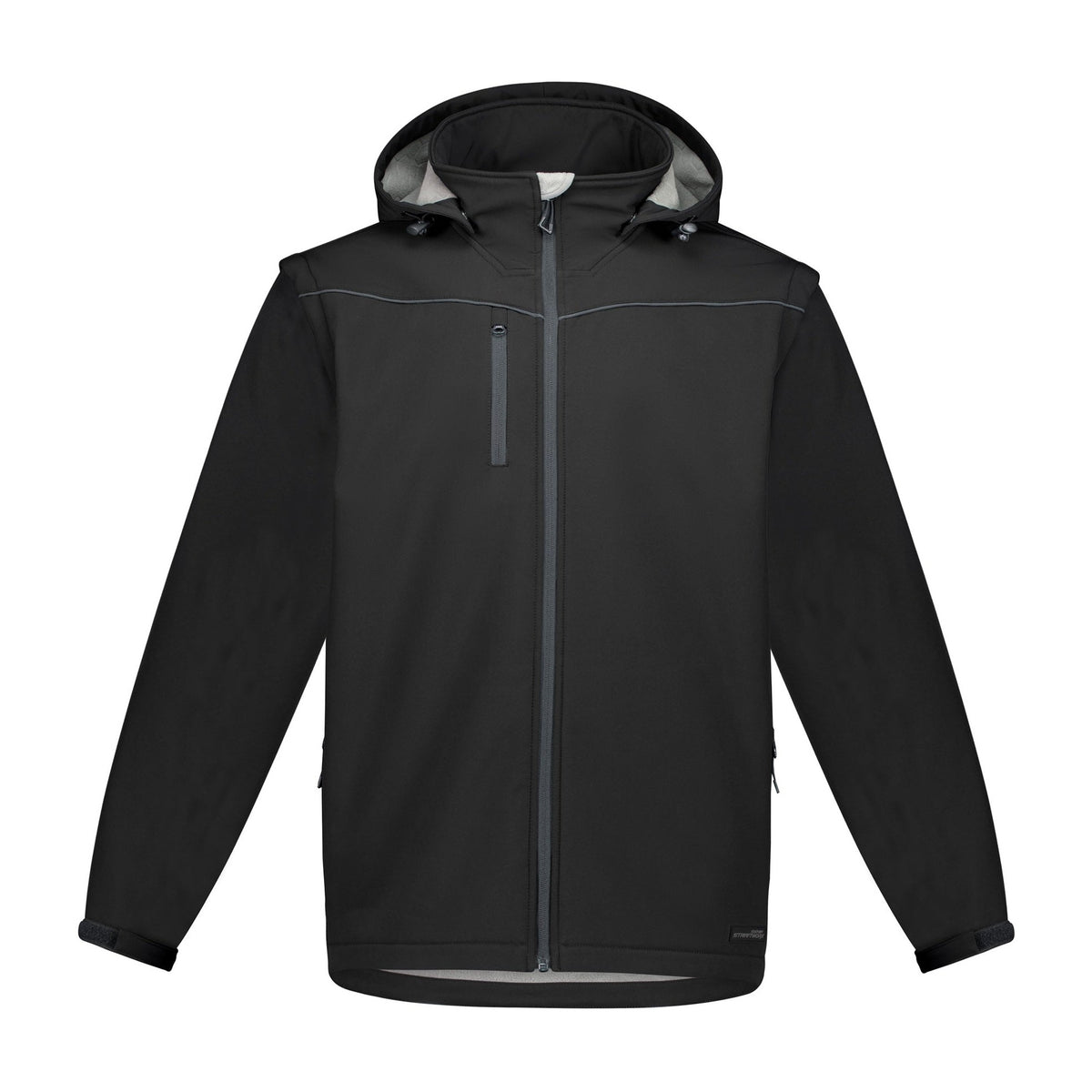 Syzmik Unisex Streetworx 2 In 1 Stretch Softshell Jacket ZJ263 in Black