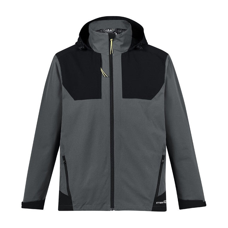 Syzmik Unisex Streetworx Stretch Waterproof Jacket ZJ310 in Charcoal/Black