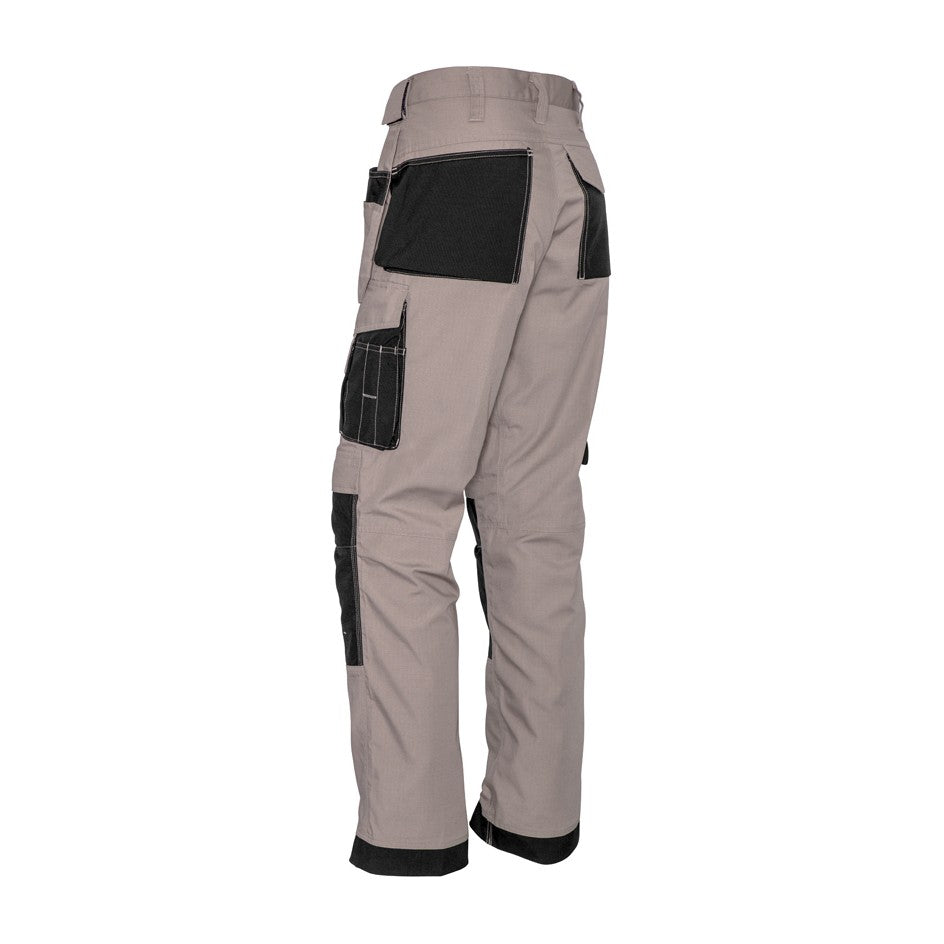 Syzmik Mens Ultralite Multi-Pocket Pant ZP509 in Khaki/Black