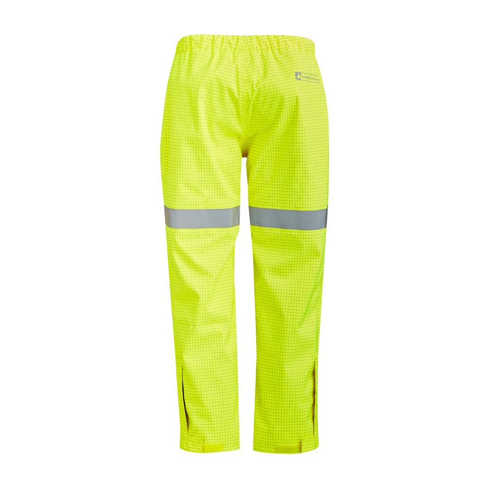 Syzmik Mens Arc Rated Waterproof Pants ZP902 in Yellow, view 2