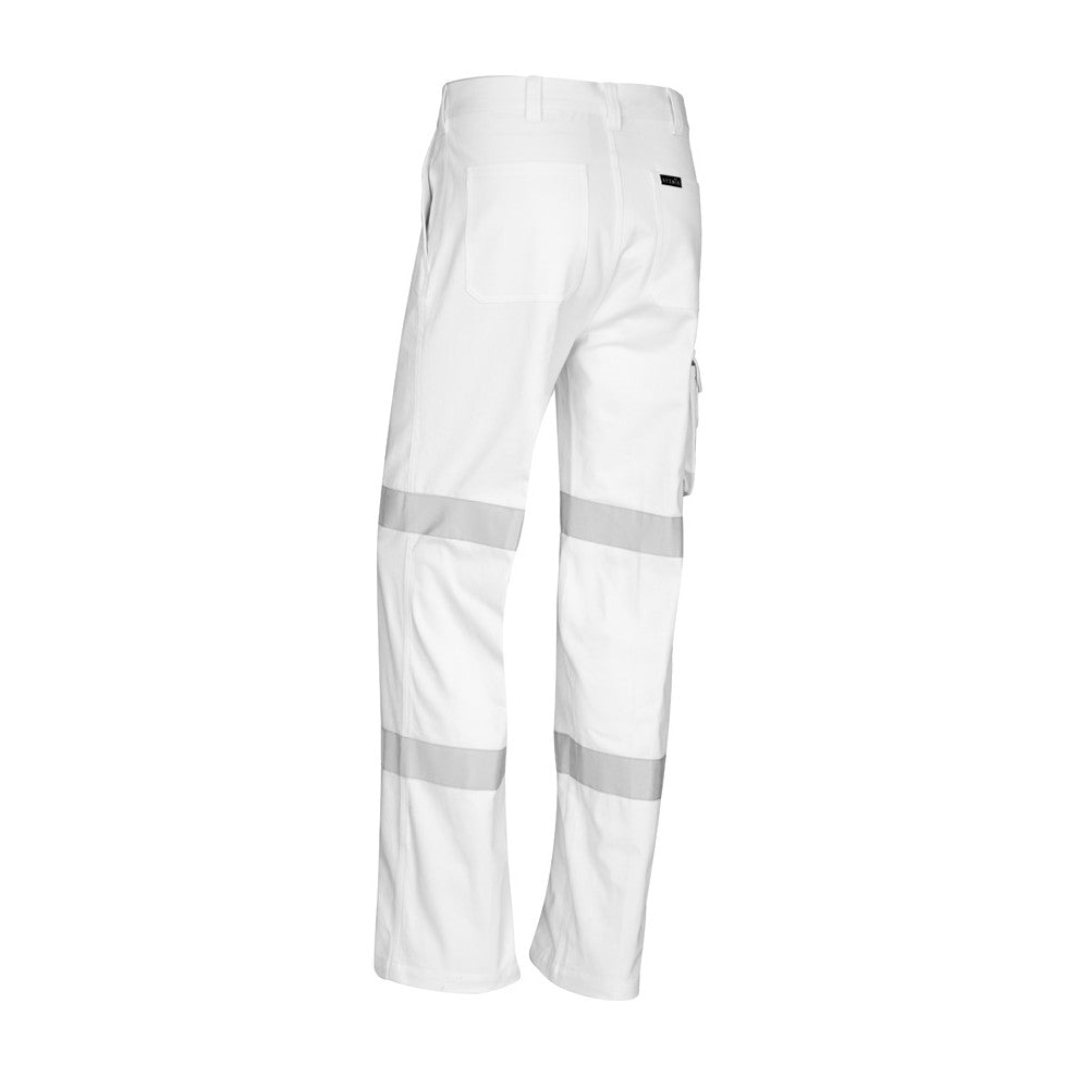 Syzmik Mens Bio Motion Taped Pant (Regular) ZP920 in White, view 2