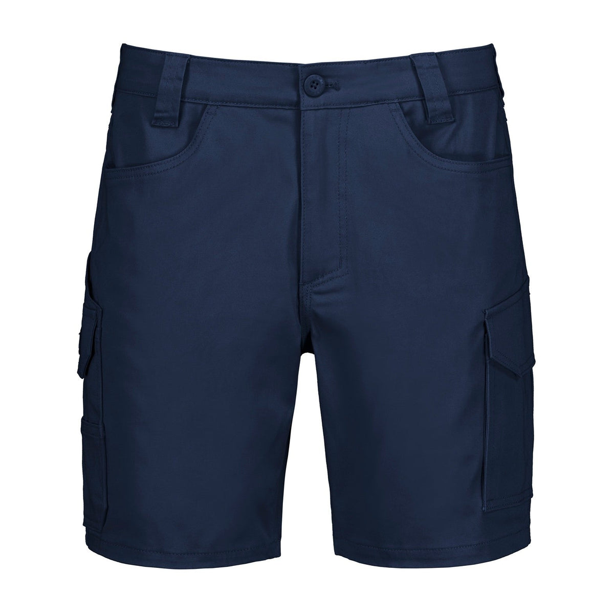 Syzmik Mens Essential Stretch Cargo Shorts ZS235 in Navy