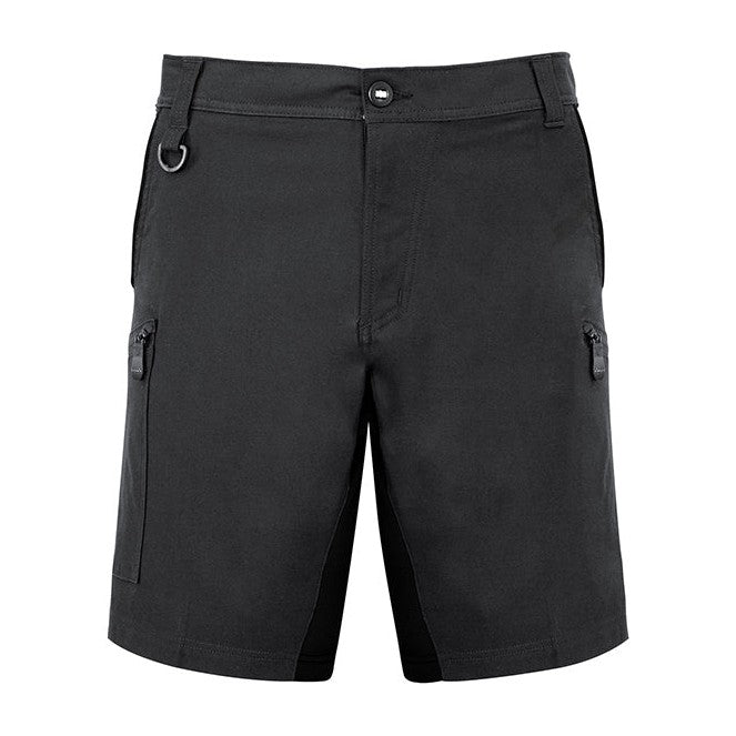 Syzmik Mens Streetworx Stretch Short ZS340 in Charcoal