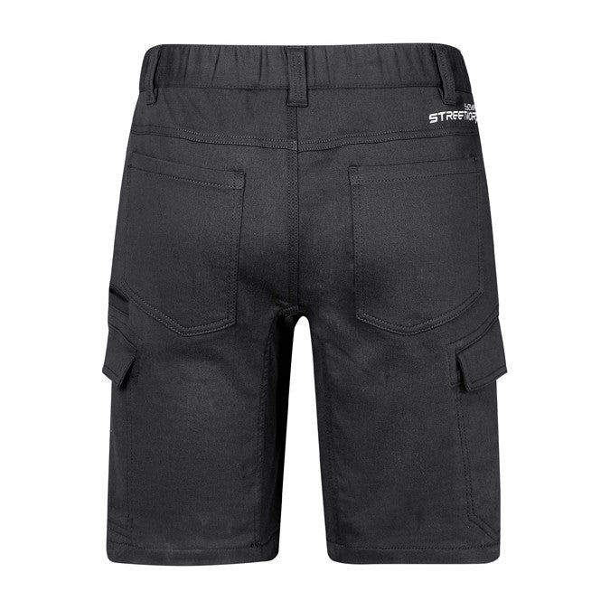 Syzmik Mens Streetworx Comfort Short ZS445 in Charcoal, view 2