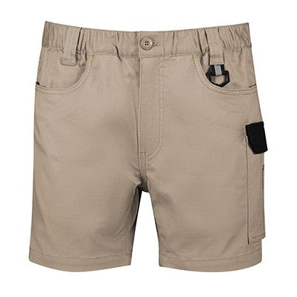 Syzmik Mens Rugged Cooling Stretch Short Short ZS607 in Khaki