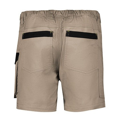 Syzmik Mens Rugged Cooling Stretch Short Short ZS607 in Khaki