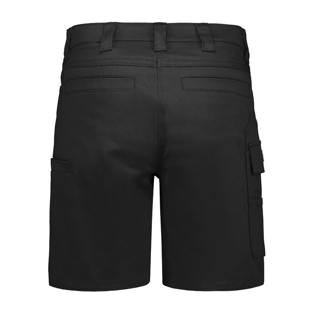Syzmik Womens Essential Stretch Cargo Short ZS735 in Black, view 2
