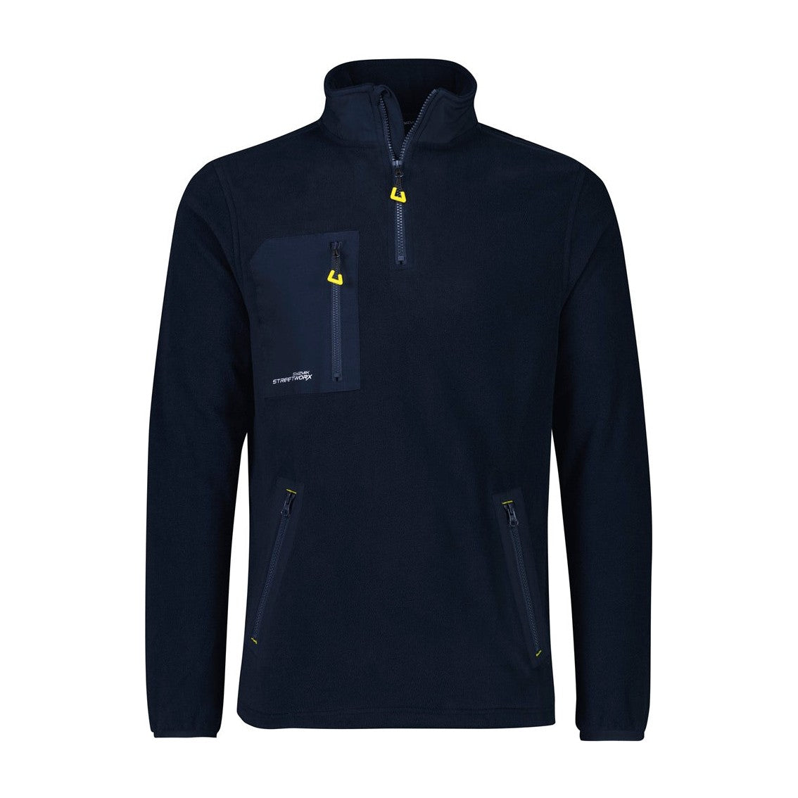 Syzmik Unisex Streetworx Lightweight 1/4 Zip Polar Fleece ZT210 CLEARANCE in Navy