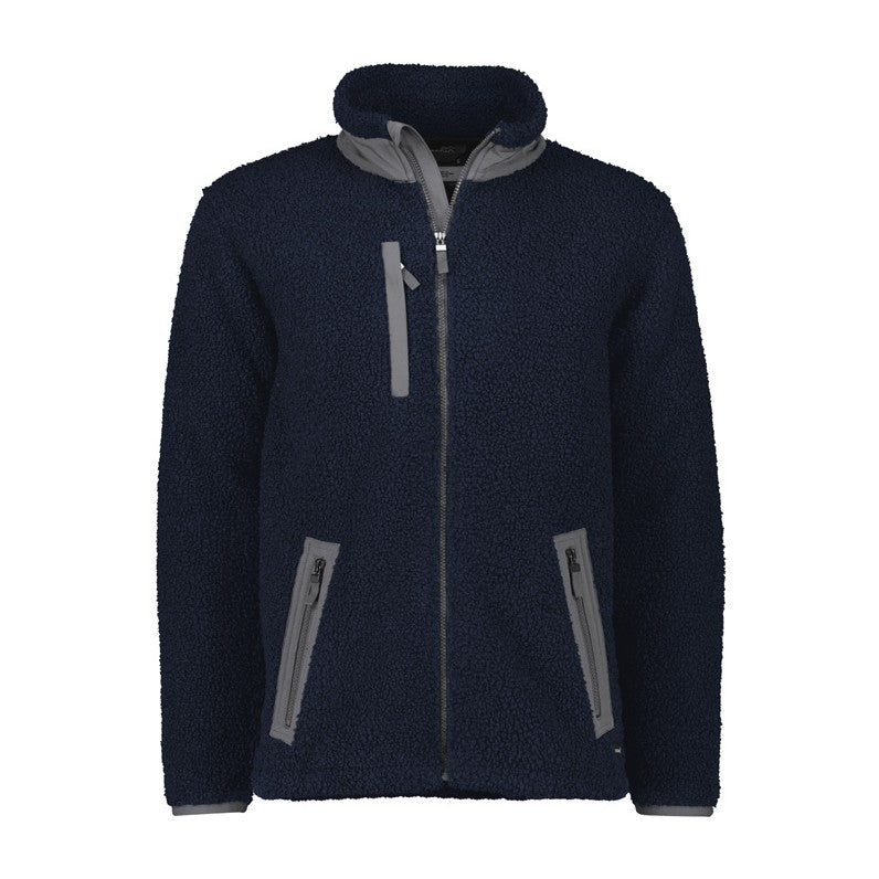 Syzmik Unisex Streetworx Full Zip Sherpa Fleece ZT285 in Navy