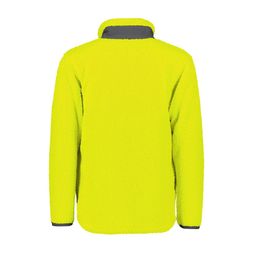 Syzmik Unisex Streetworx Full Zip Sherpa Fleece ZT285 in Yellow, view 2