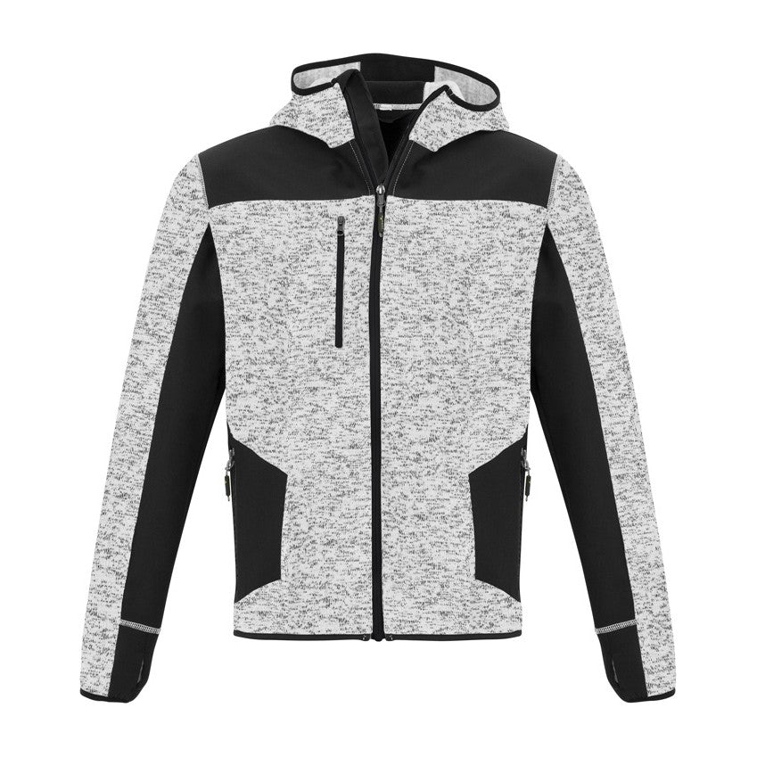 Syzmik Unisex Streetworx Reinforced Knit Hoodie ZT360 in Grey
