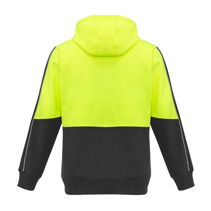 Syzmik Unisex Hi Vis Pullover Hoodie ZT484 in Yellow/Charcoal