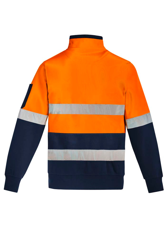 Syzmik Unisex Hi Vis 1/4 Zip Pullover - Hoop Taped ZT567 ORANGE