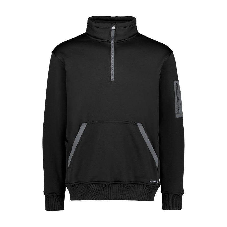 Syzmik Unisex Streetworx Water Resistant 1/4 Zip Pullover ZT665 in Black