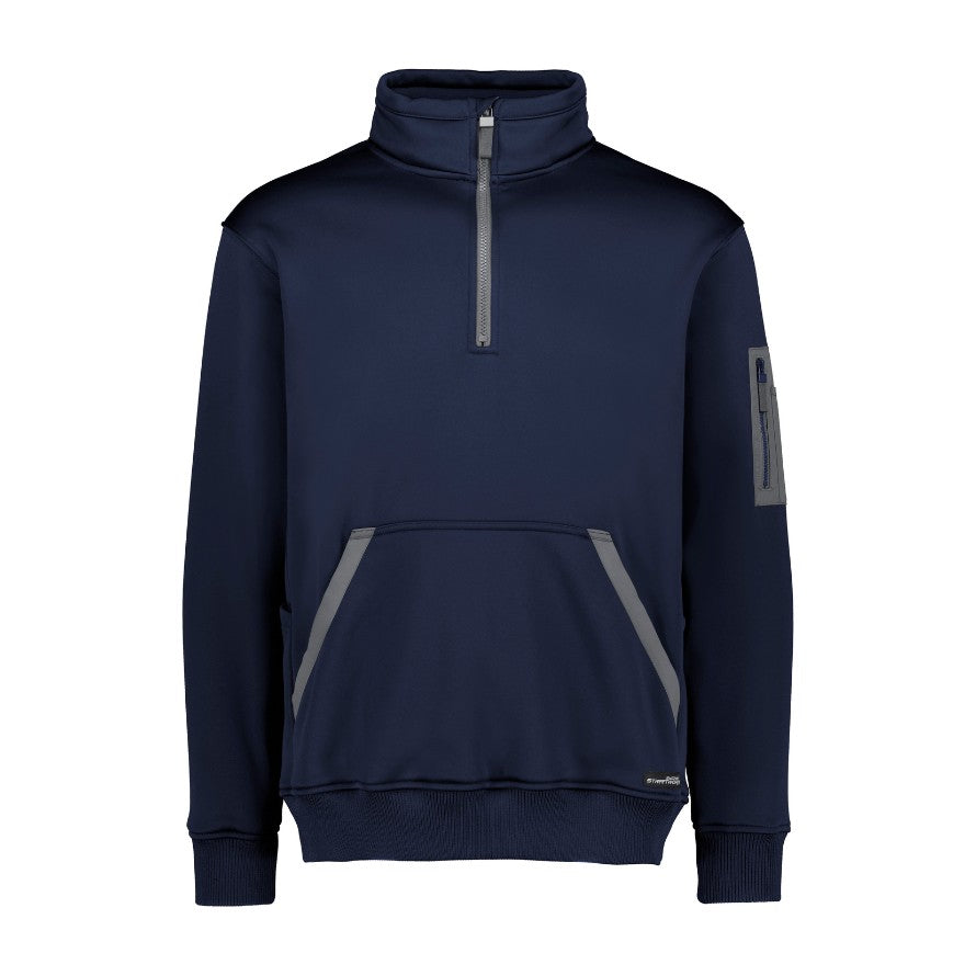 Syzmik Unisex Streetworx Water Resistant 1/4 Zip Pullover ZT665 in Navy