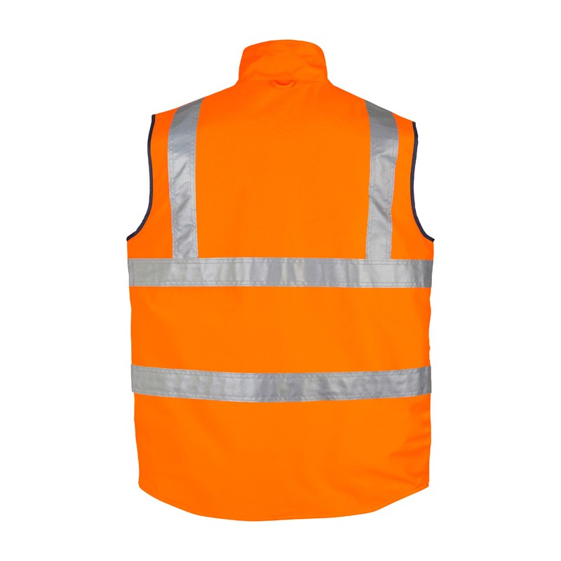 Syzmik Mens Hi Vis Lightweight Waterproof Vest ZV358 in Orange, view 2