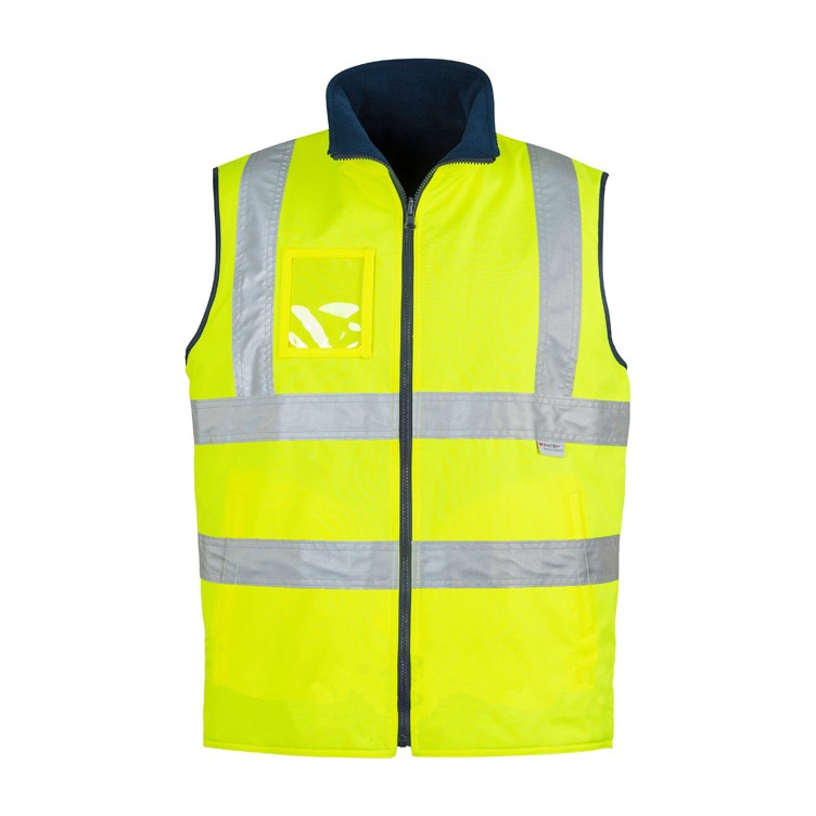Syzmik Mens Hi Vis Lightweight Waterproof Vest ZV358 in Yellow