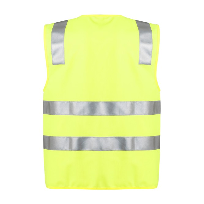 Syzmik Unisex Hi Vis Zip Vest ZV998 in Yellow, view 2